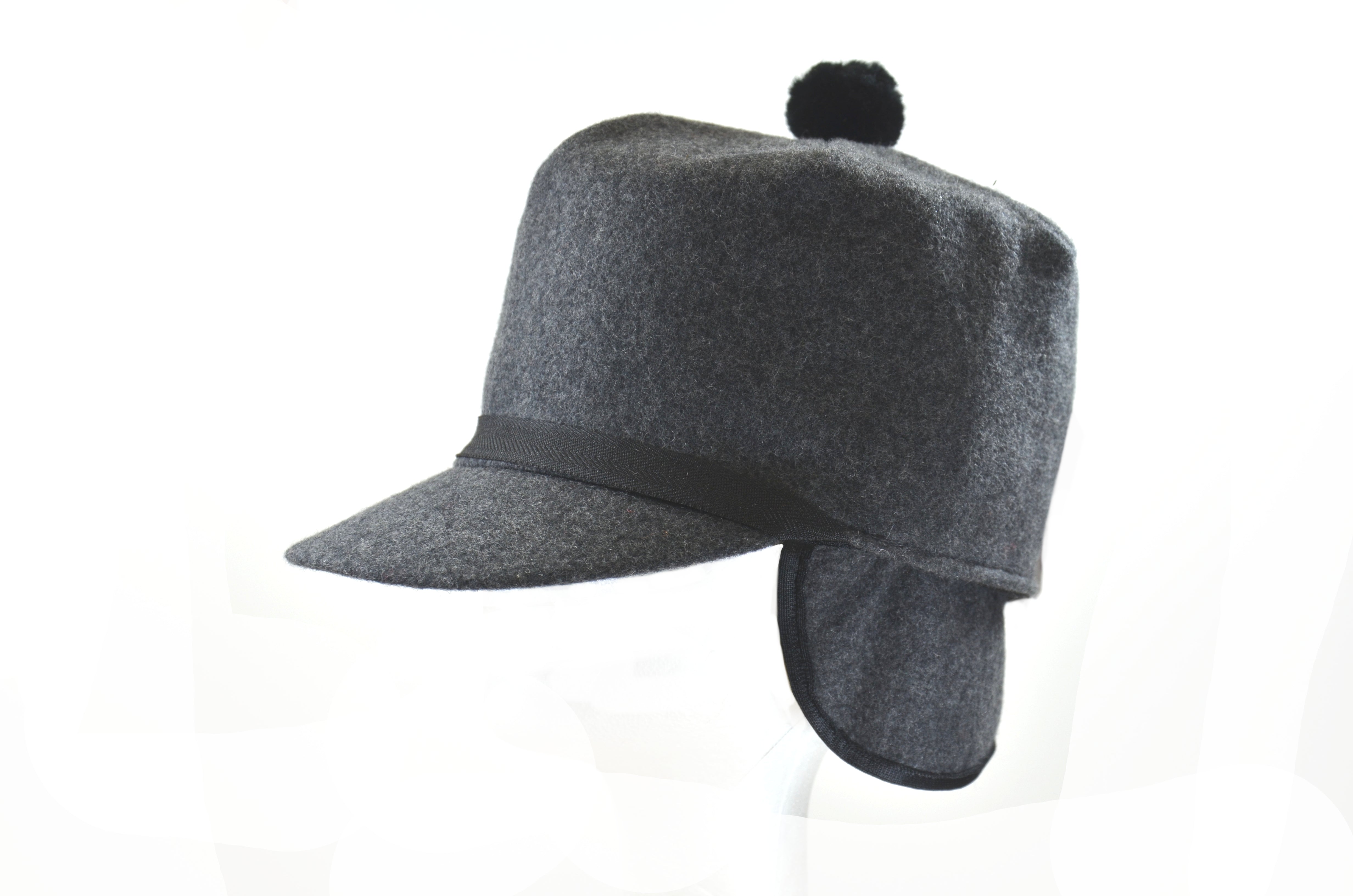 Melton Stockman Cap with Inner 3/4 earband – Crown Cap