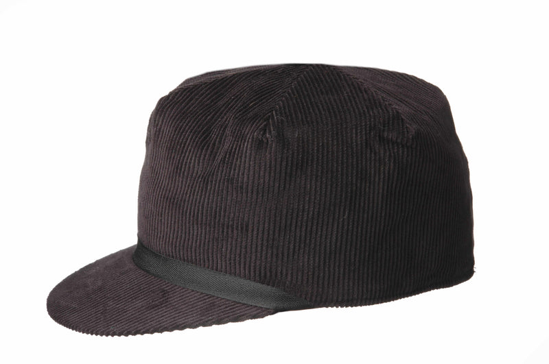 Corduroy Stockman Cap with Button Top