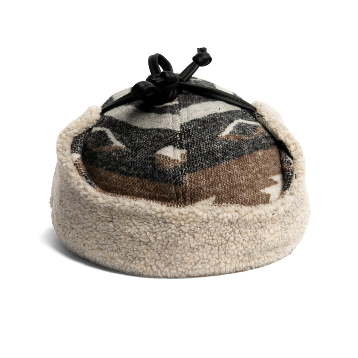 Montana Tie-Up Cap with Berber Trim