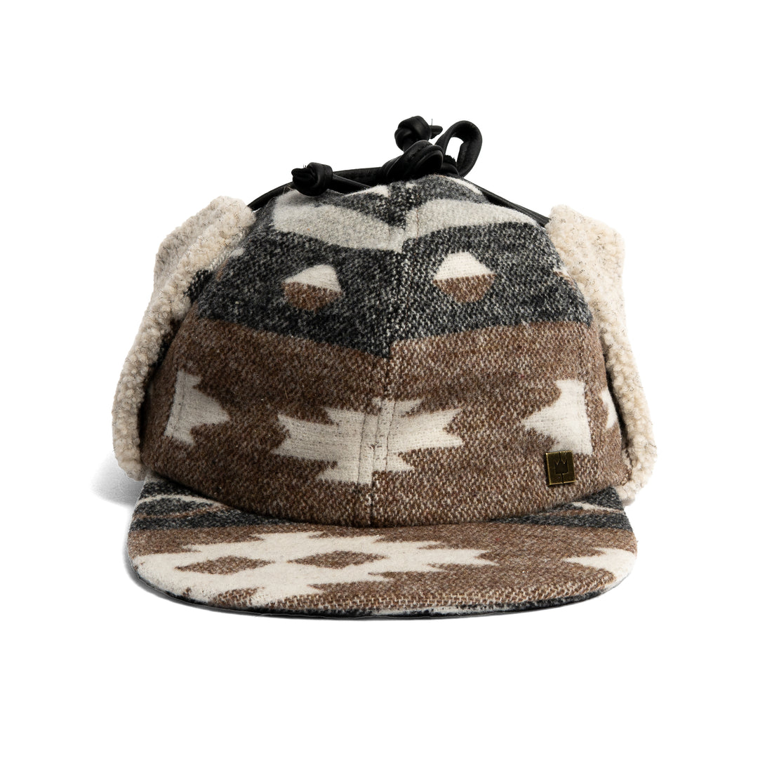Montana Tie-Up Cap with Berber Trim