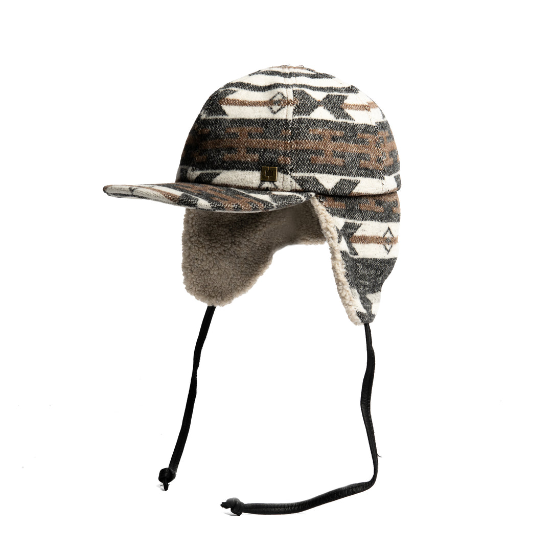 Montana Tie-Up Cap with Berber Trim