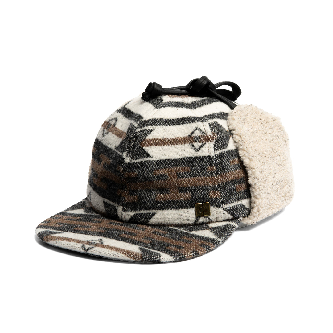 Montana Tie-Up Cap with Berber Trim