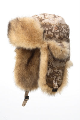 Rex Rabbit Cap with Attached Scarf – Crown Cap