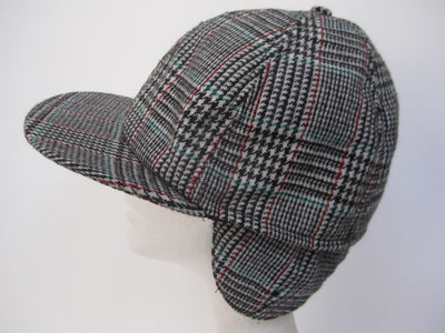 Wool Blend Six Panel Ballcap with Fold-down Earflap