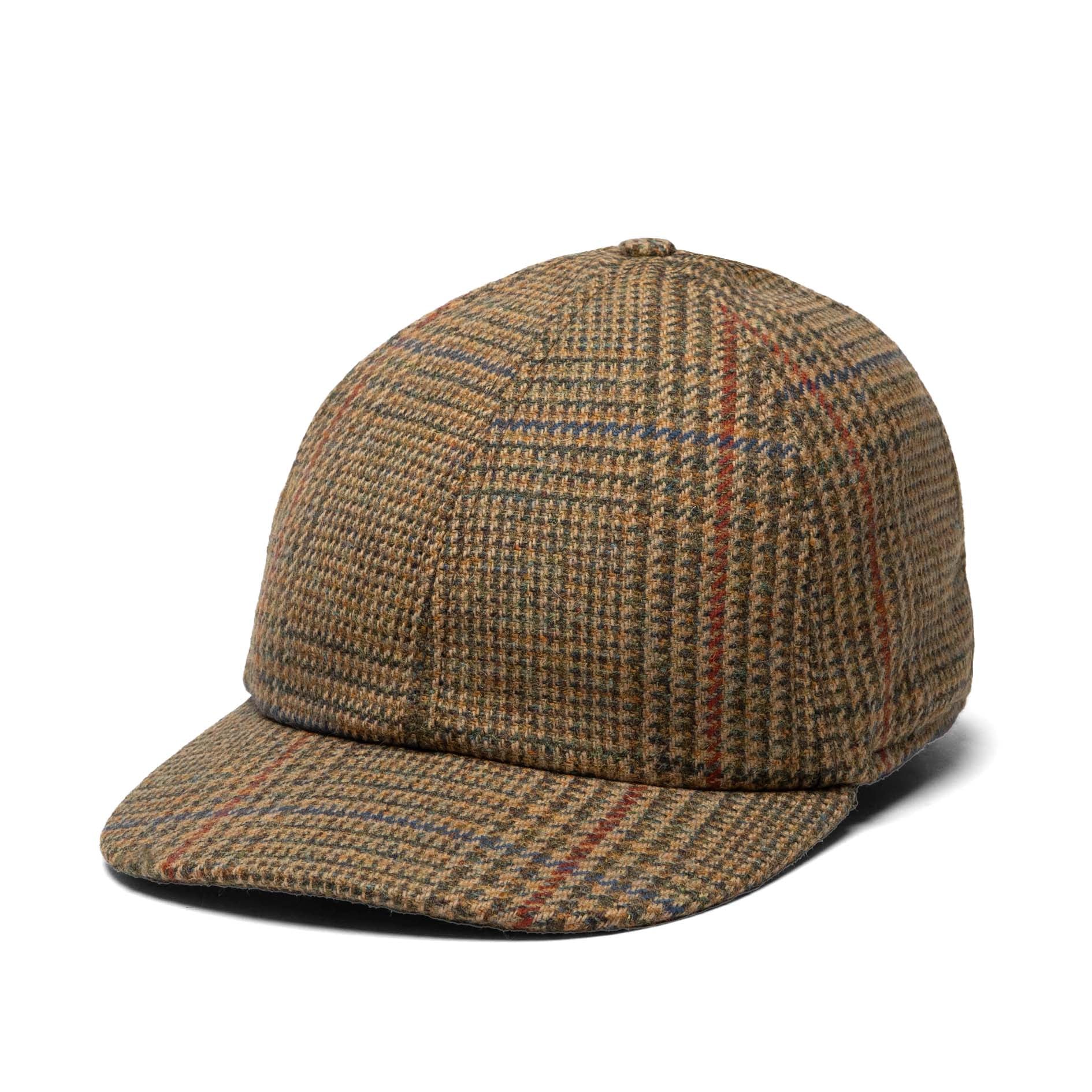 帽子 CLANE DETACHABLE SCARF 6PANEL CAP Scottish Tweed Six Panel Ballcap with Fold-Down Earflap – Crown Cap