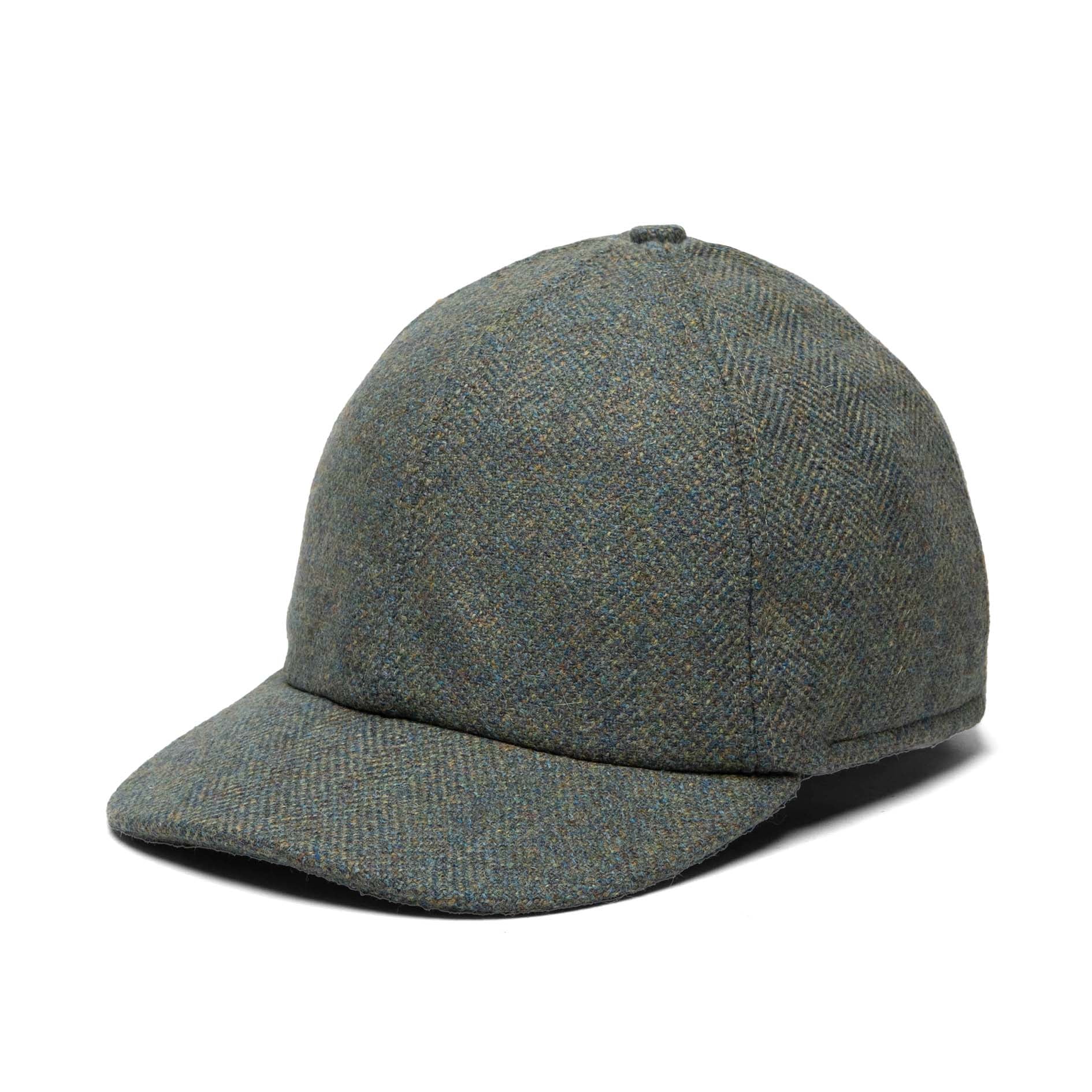 Scottish Tweed Six Panel Ballcap with Fold-Down Earflap – Crown Cap