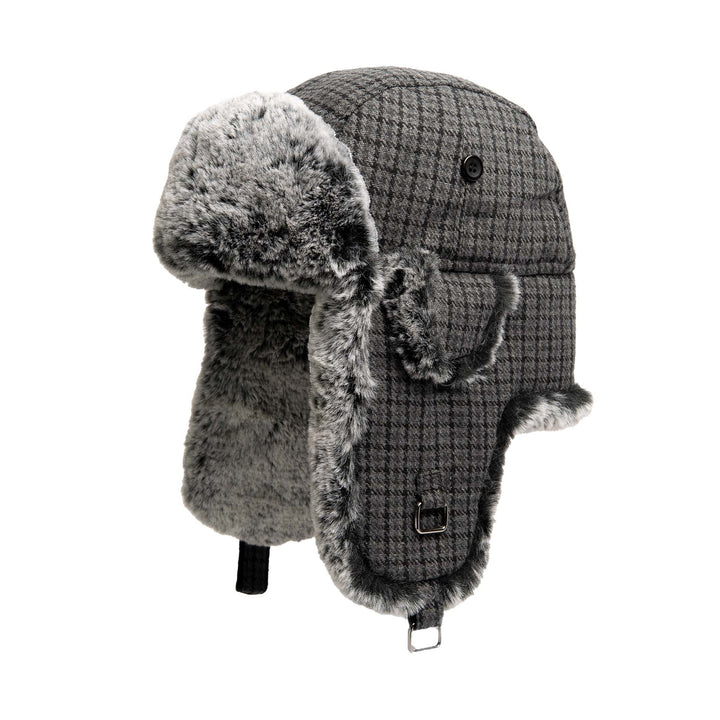 Limited Edition Finds-Plaid Aviator with Faux Fur Trim