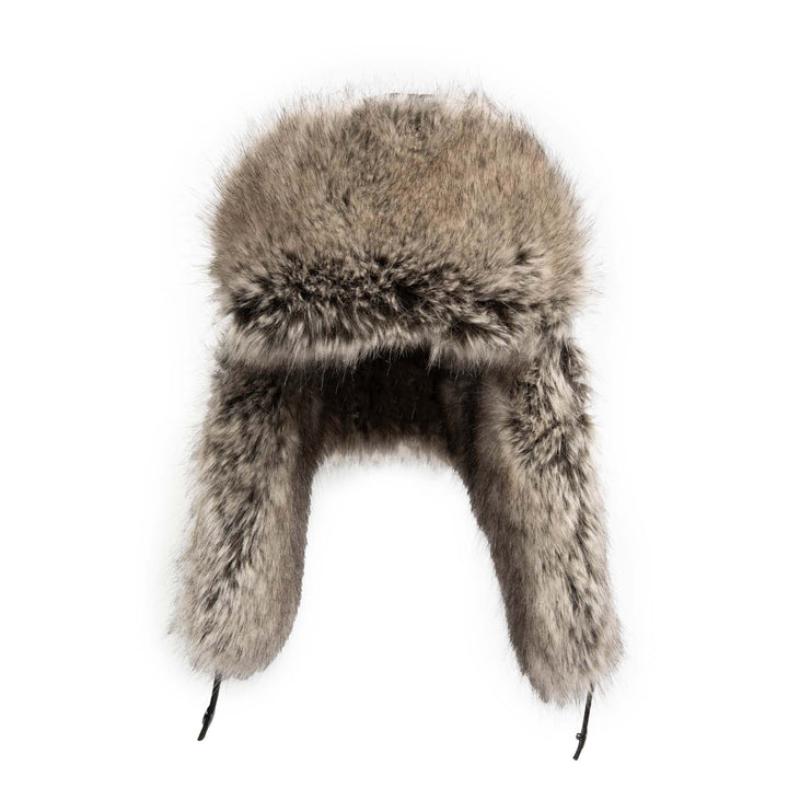 Faux Fur Aviator with Faux Leather Closure