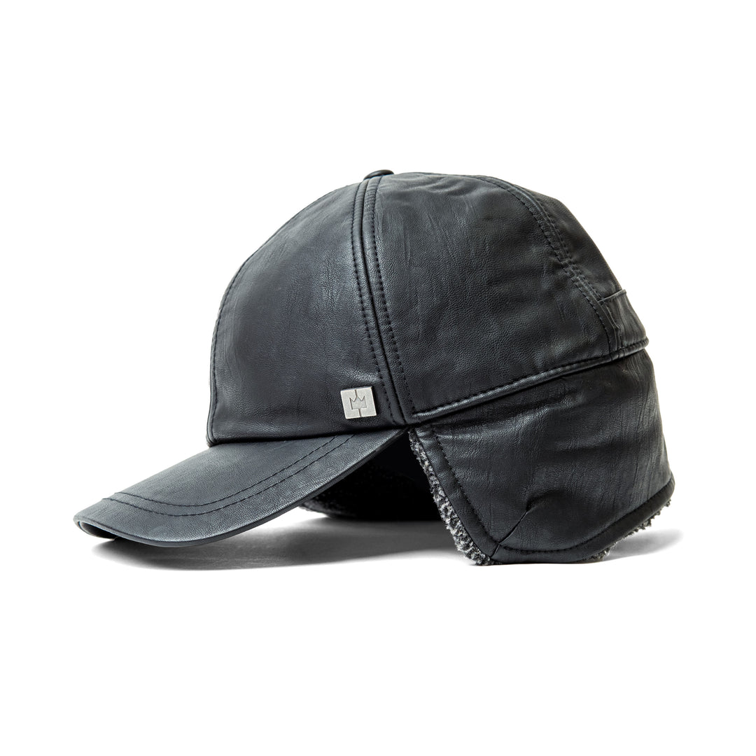 Faux Lambskin Ball Cap