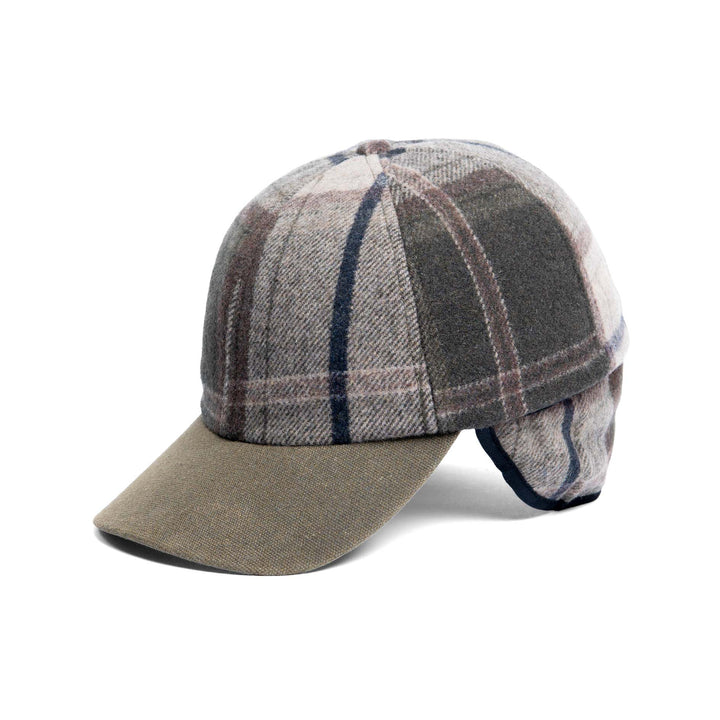 Woodland Plaid Ballcap with Dropdown Earband