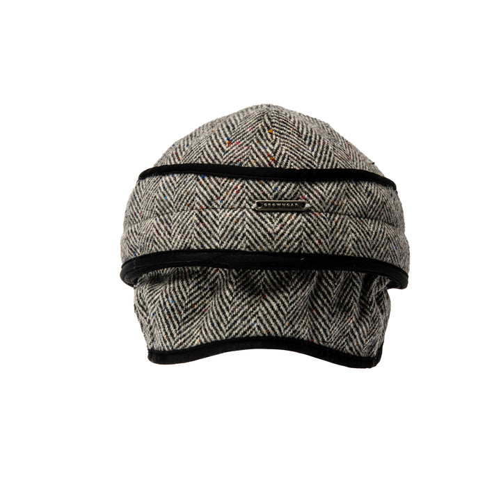 **Exclusive Retro Revival** Herringbone Wool Blend Railroad