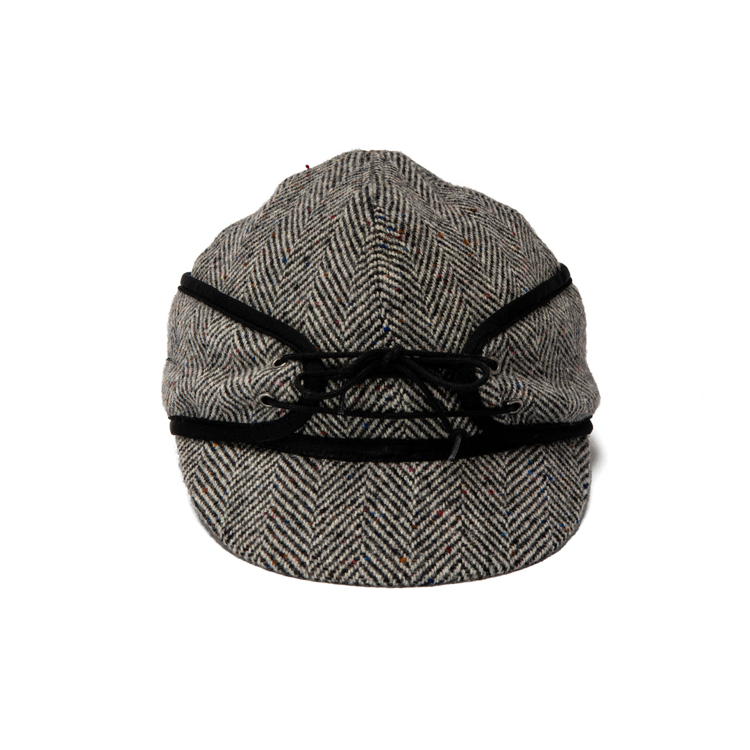 **Exclusive Retro Revival** Herringbone Wool Blend Railroad