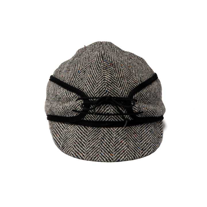 **Exclusive Retro Revival** Herringbone Wool Blend Railroad