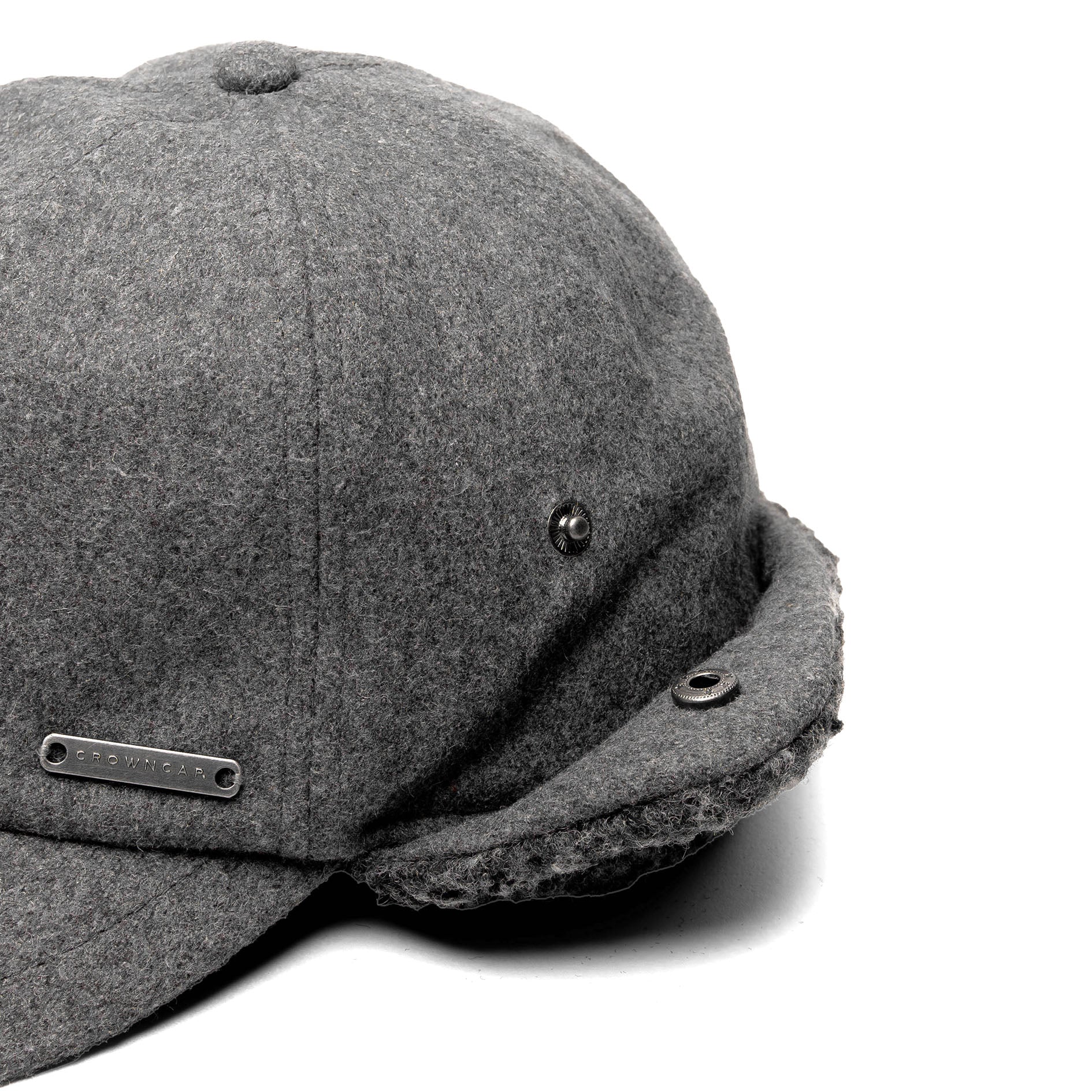 Solid Wool Blend Melton Cap – Crown Cap