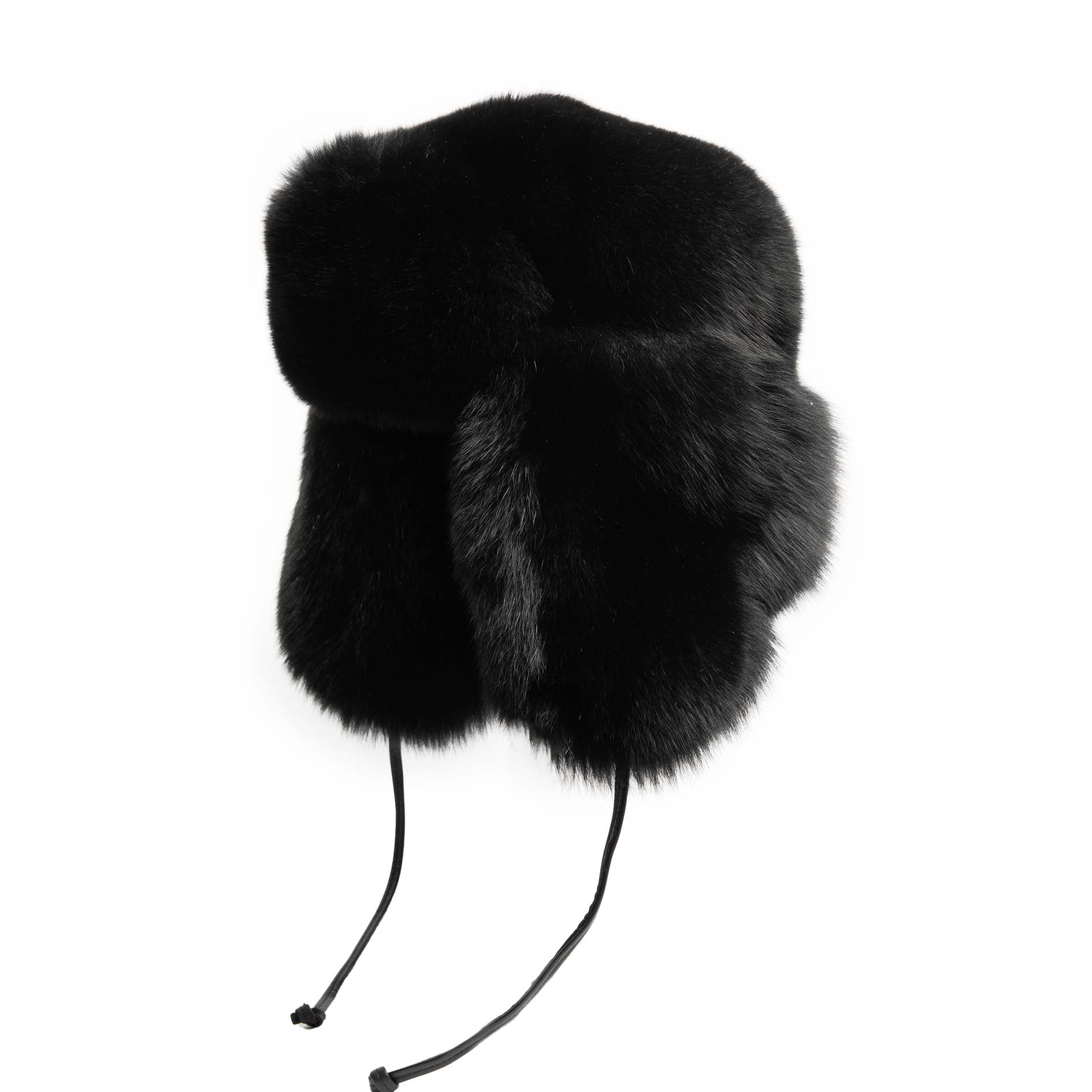 Black Fox Full Fur Russian Style – Crown Cap