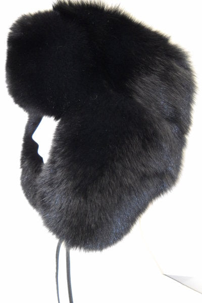 Black Fox Full Fur Russian Style