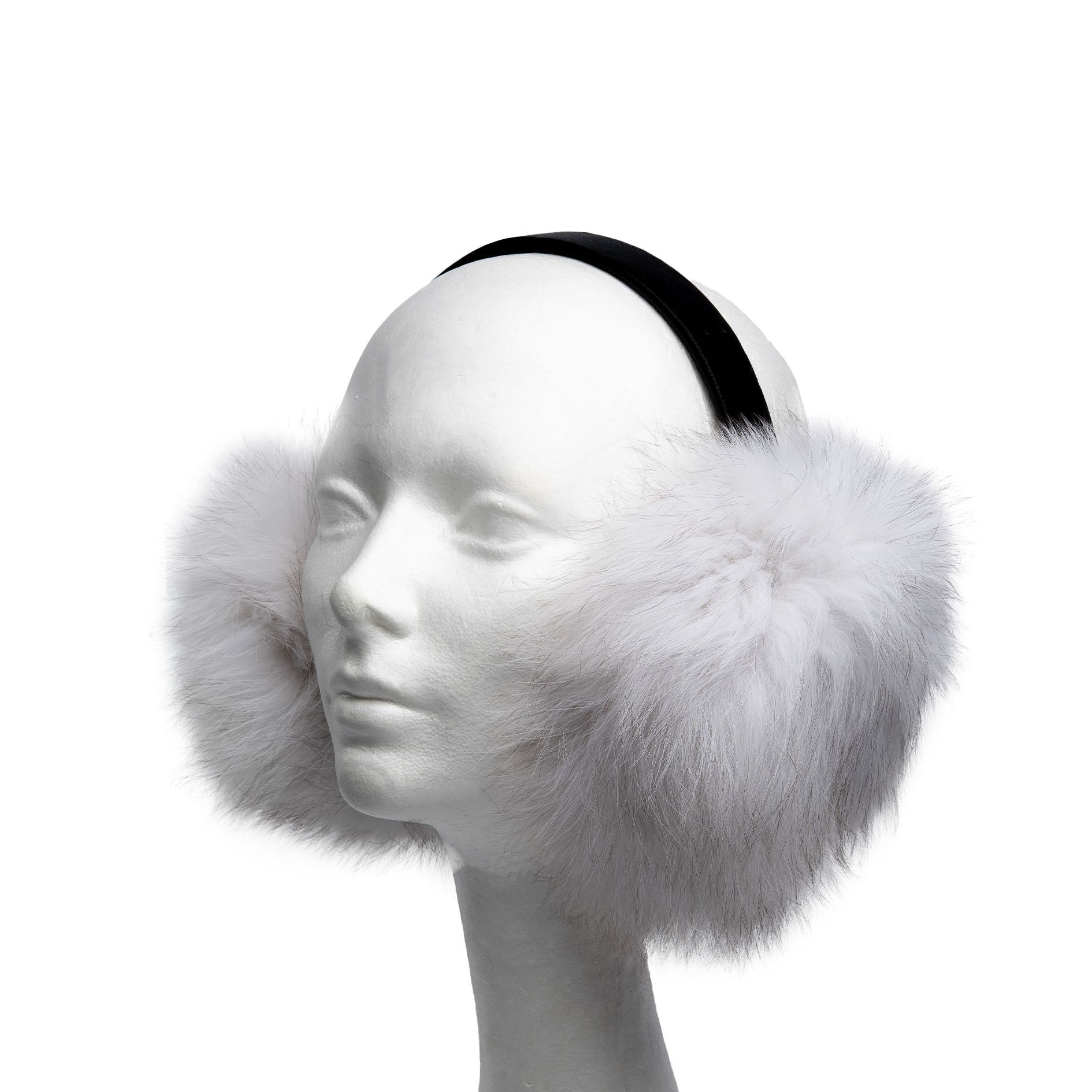 TIARA BLEUET FOXファー 新品 Arctic Fox Fur Hat Baby Blue Full Fur Trapper Hat Adjustable