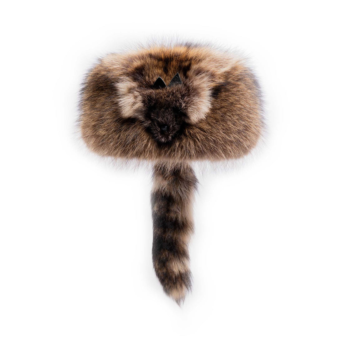 Davey Crocket Raccoon with Face and Tail