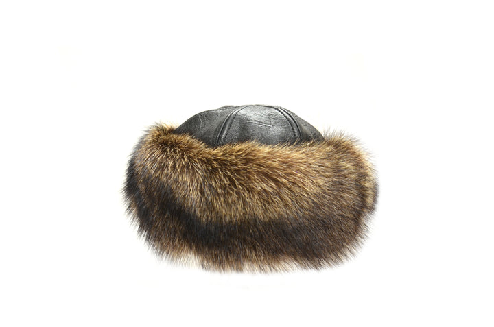 Natural Raccoon Fur Cloche