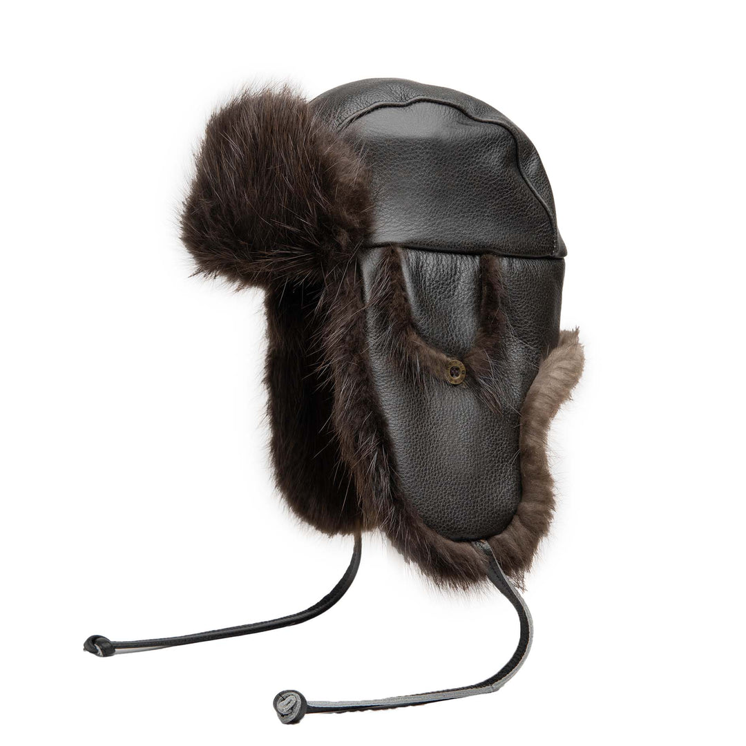 Beaver Aviator with Vintage Leather Cover