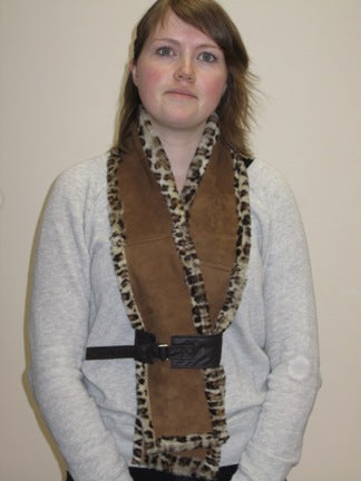 Spanish Merino Leopard Scarf