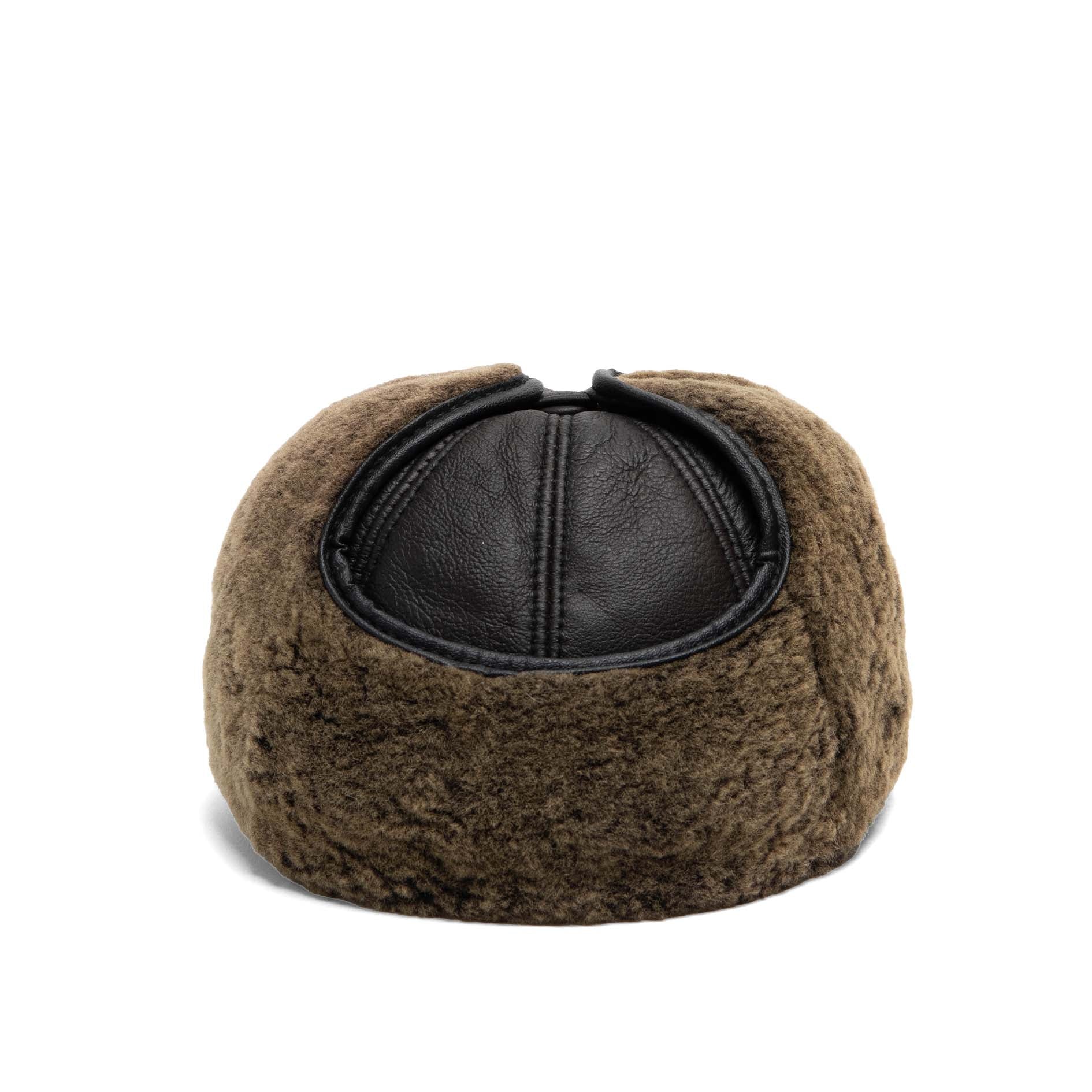 Renfew Double-Faced Shearling Hat with Visor – Crown Cap