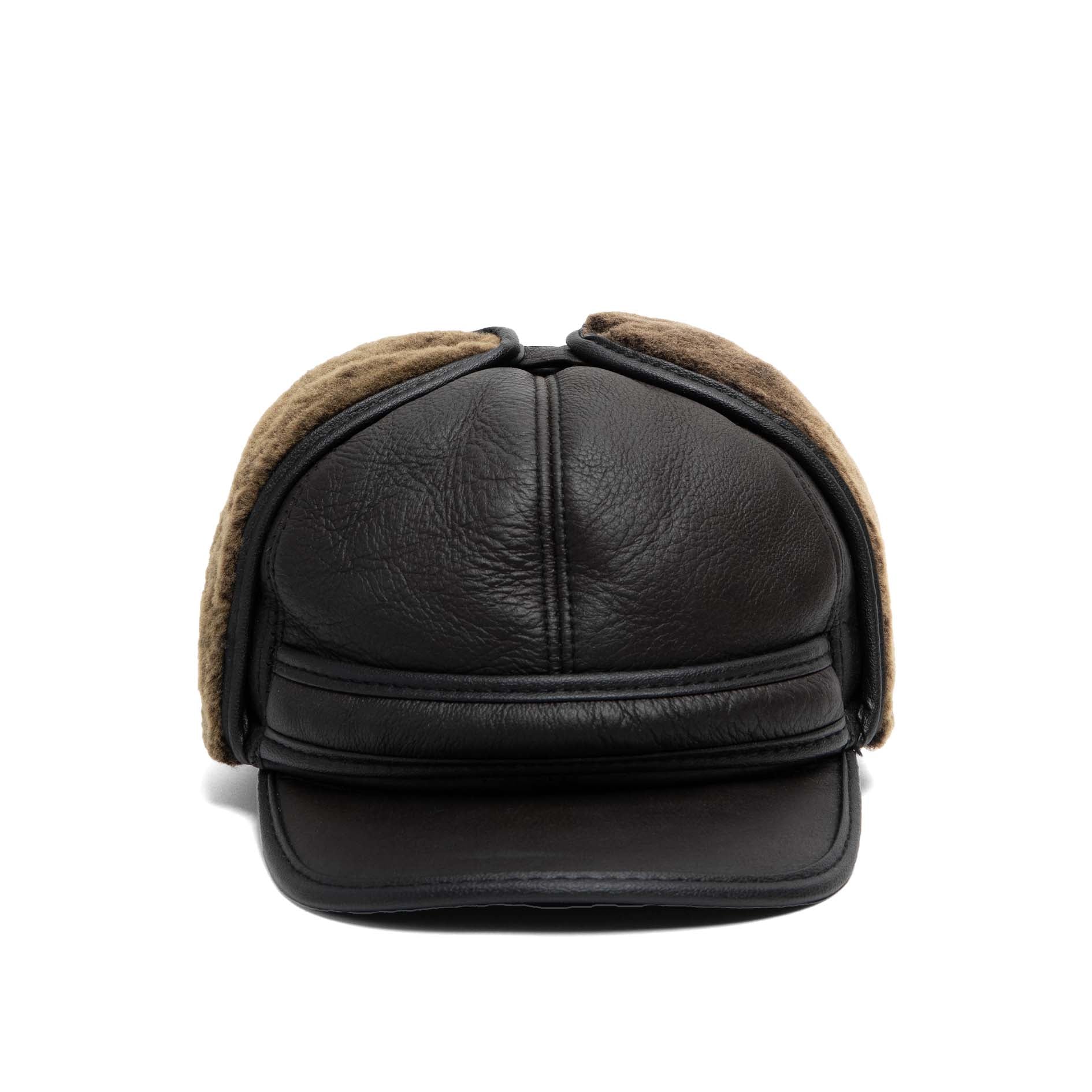 Renfew Double-Faced Shearling Hat with Visor – Crown Cap