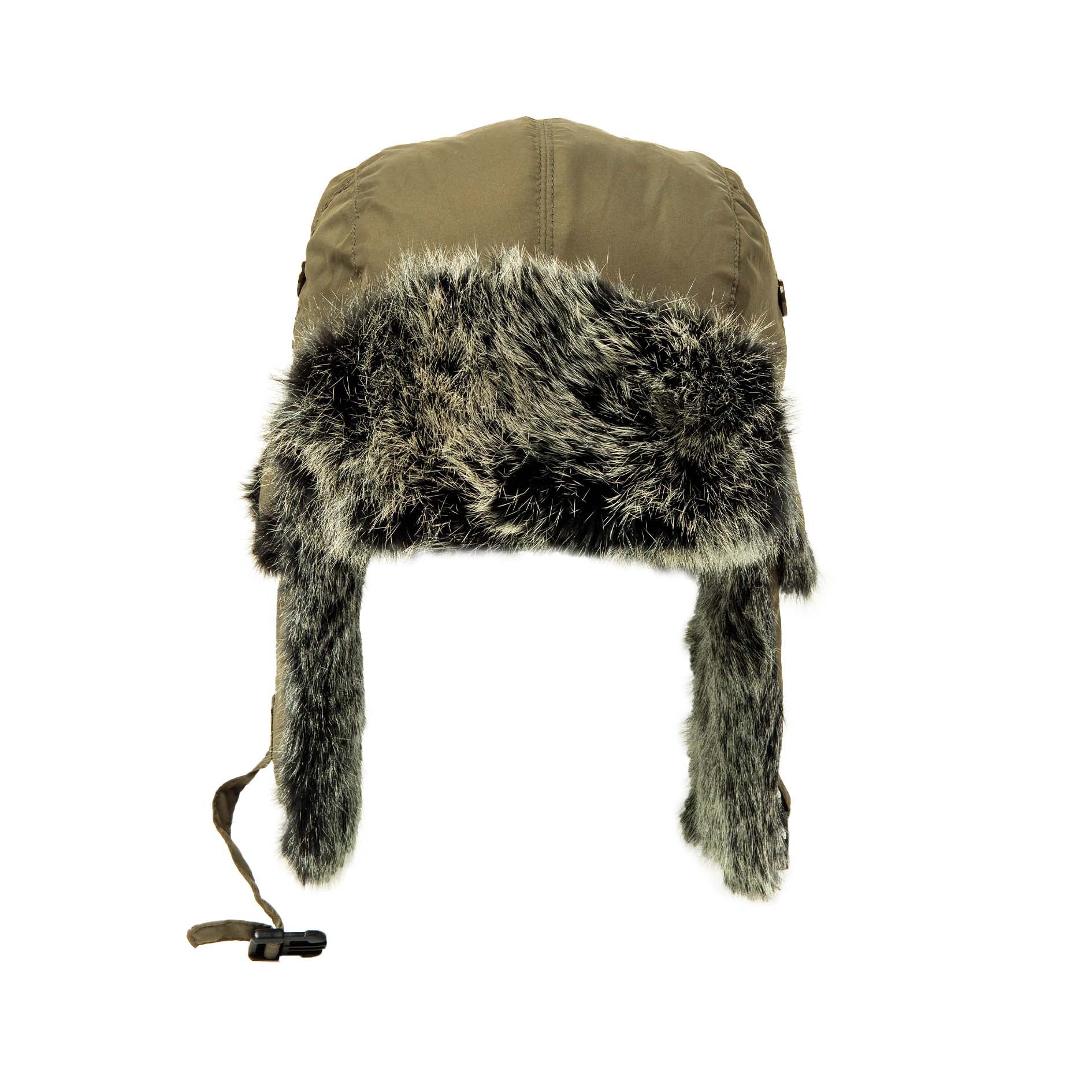 Down Filled Aviator with Rabbit Trim – Crown Cap