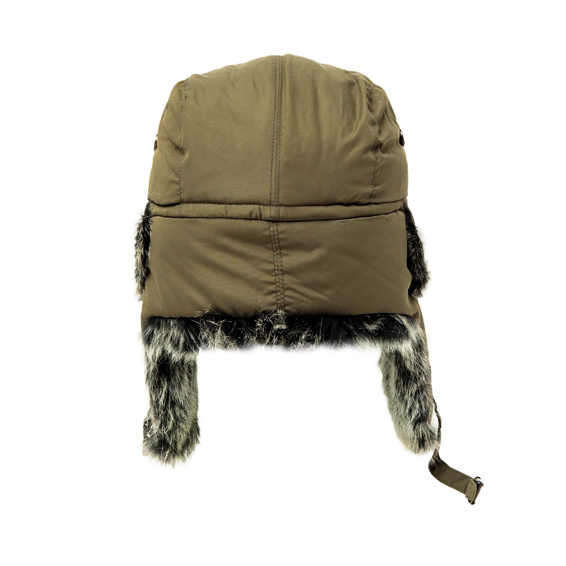 Down Filled Aviator with Rabbit Trim – Crown Cap
