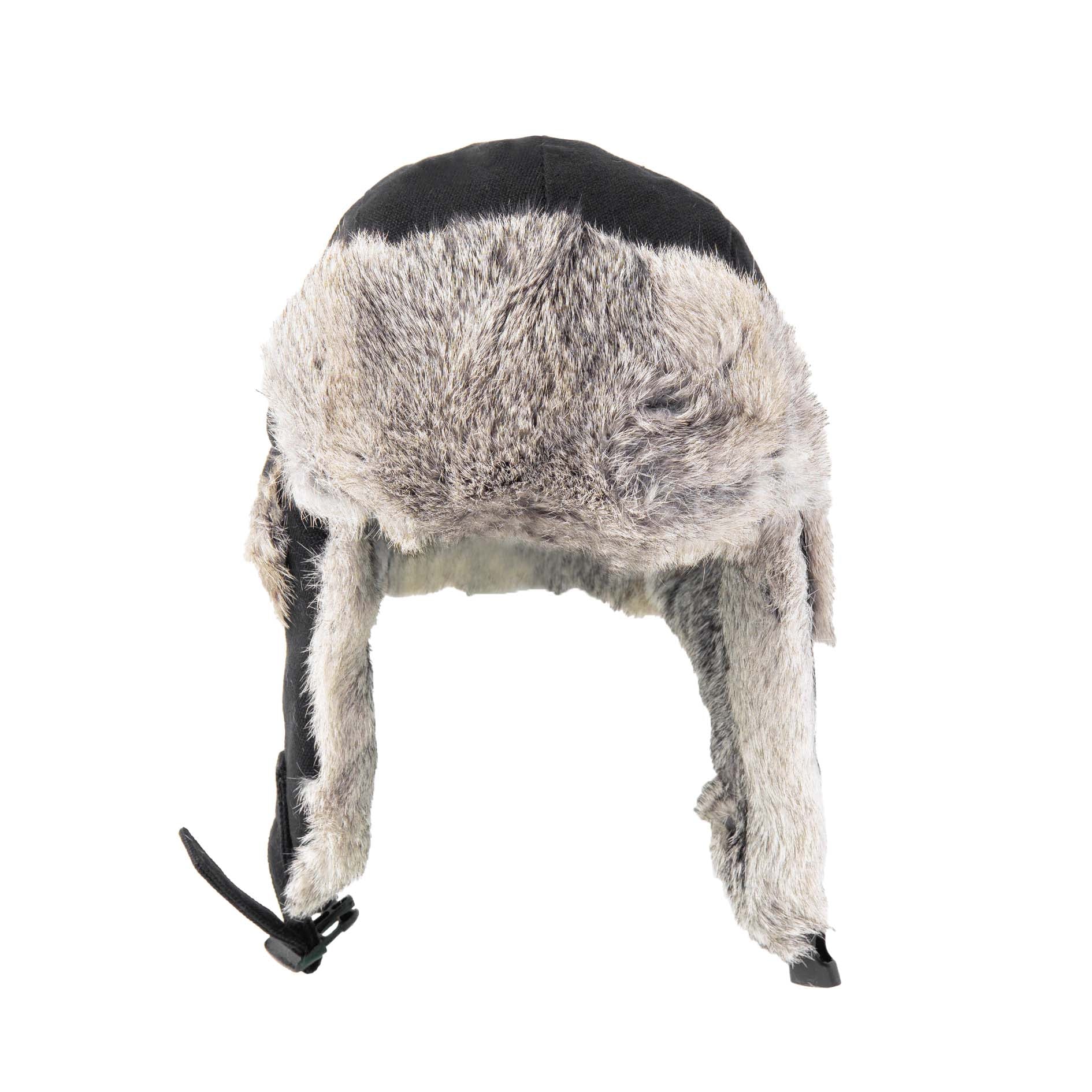 Cotton Canvas Aviator with Rabbit Trim – Crown Cap