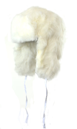 Rabbit Full Fur Russian Style Round Shape – Crown Cap