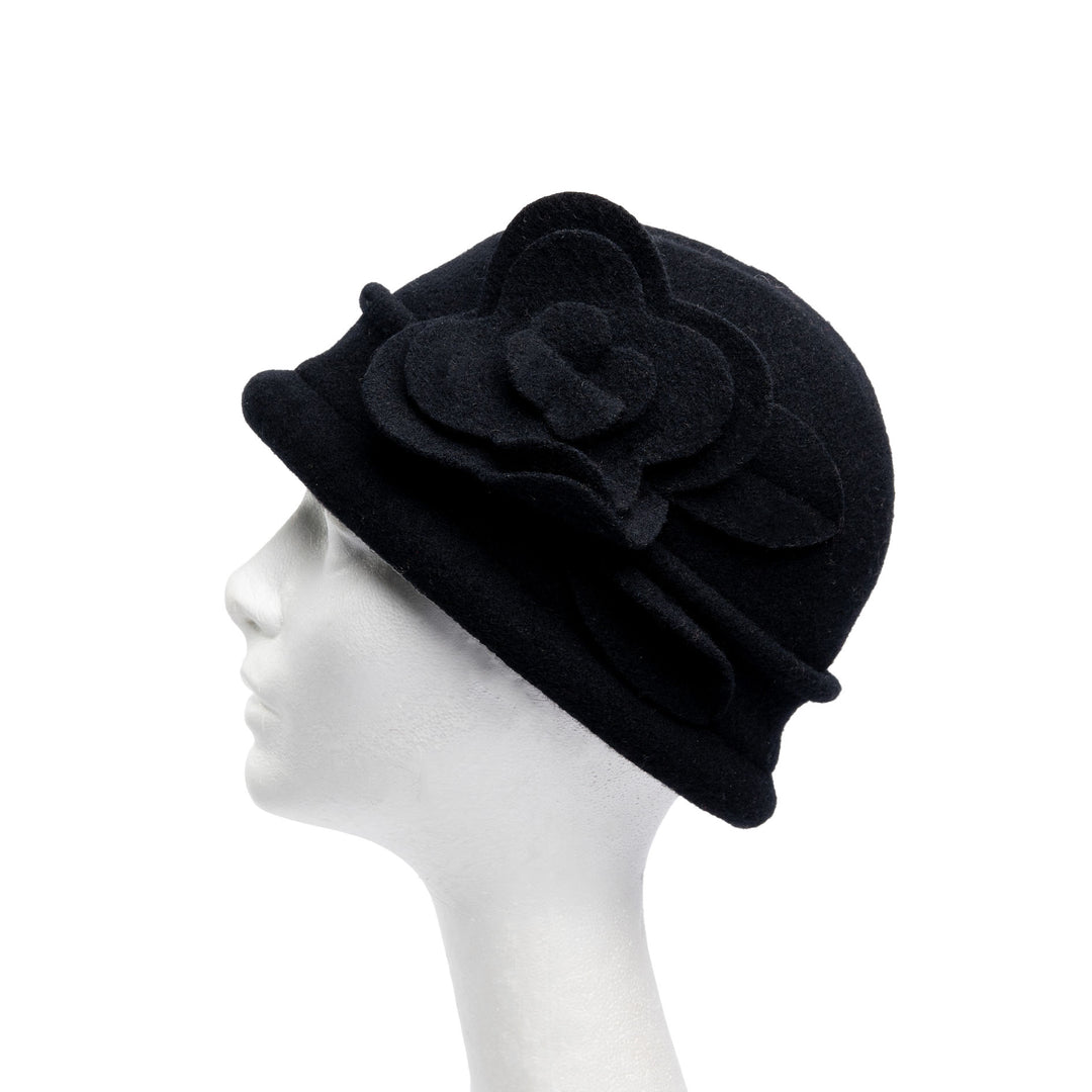 'The Petal' Soft Knit Wool Cloche