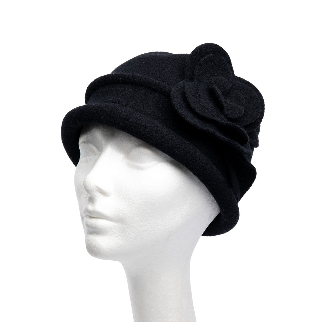 'The Petal' Soft Knit Wool Cloche
