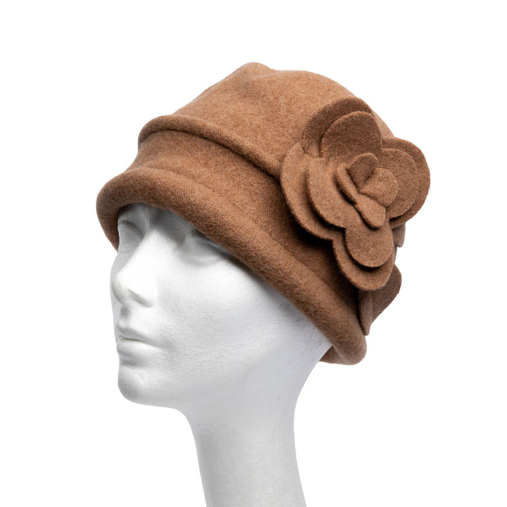 'The Petal' Soft Knit Wool Cloche