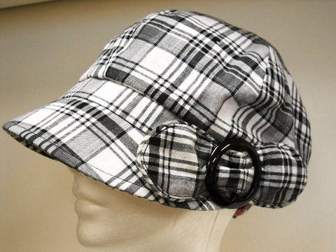 Cotton Plaid Cap