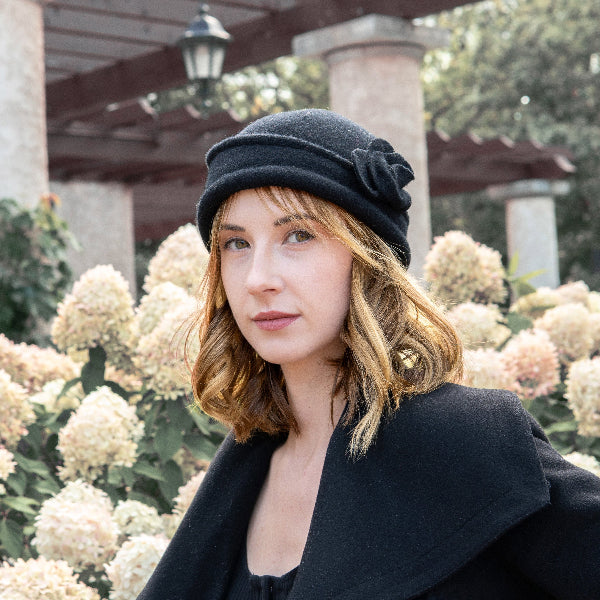 'The Rose' Soft Knit Wool Cloche