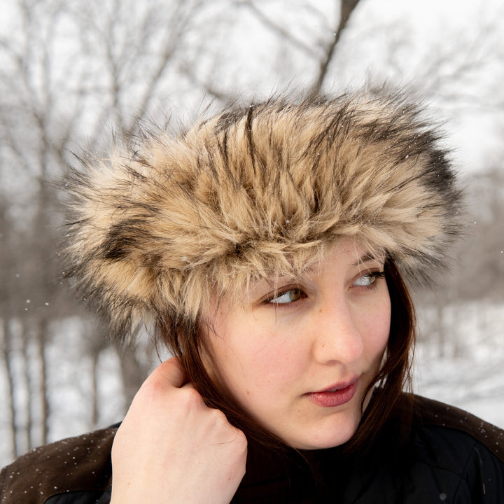 Faux Fur Coyote Headband