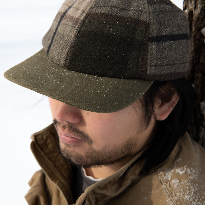 Woodland Plaid Ballcap with Dropdown Earband