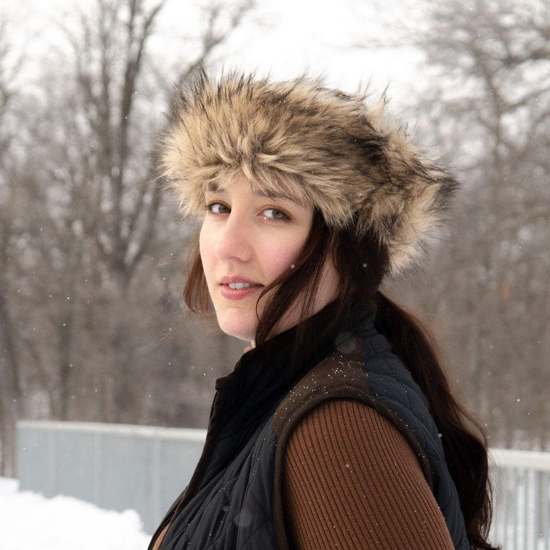 Faux Fur Coyote Headband