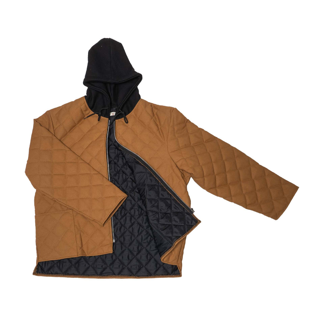 Web Exclusive-Quilted Canvas Jacket with Hood