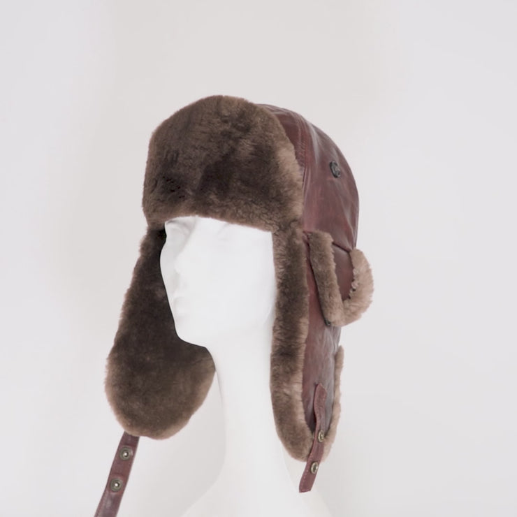 Sheared Beaver Aviator – Crown Cap display picture 2
