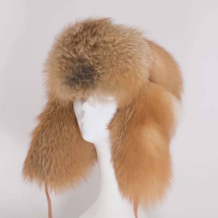 Red Fox Full Fur Russian Style – Crown Cap display picture 1