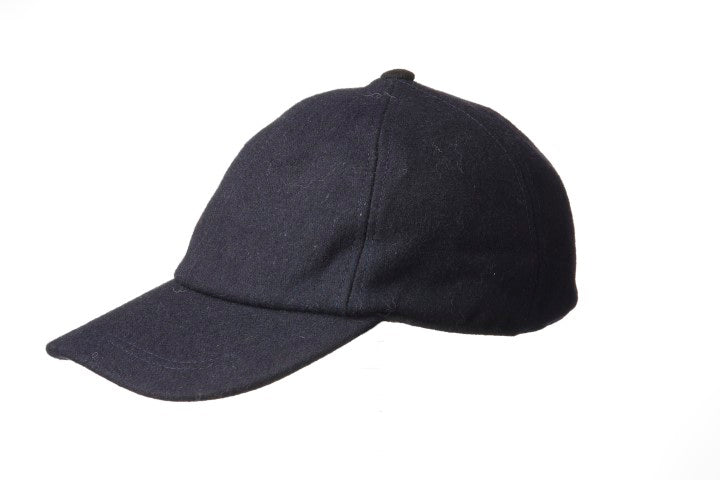 Low-Profile Melton Ball Cap with Ear Flaps