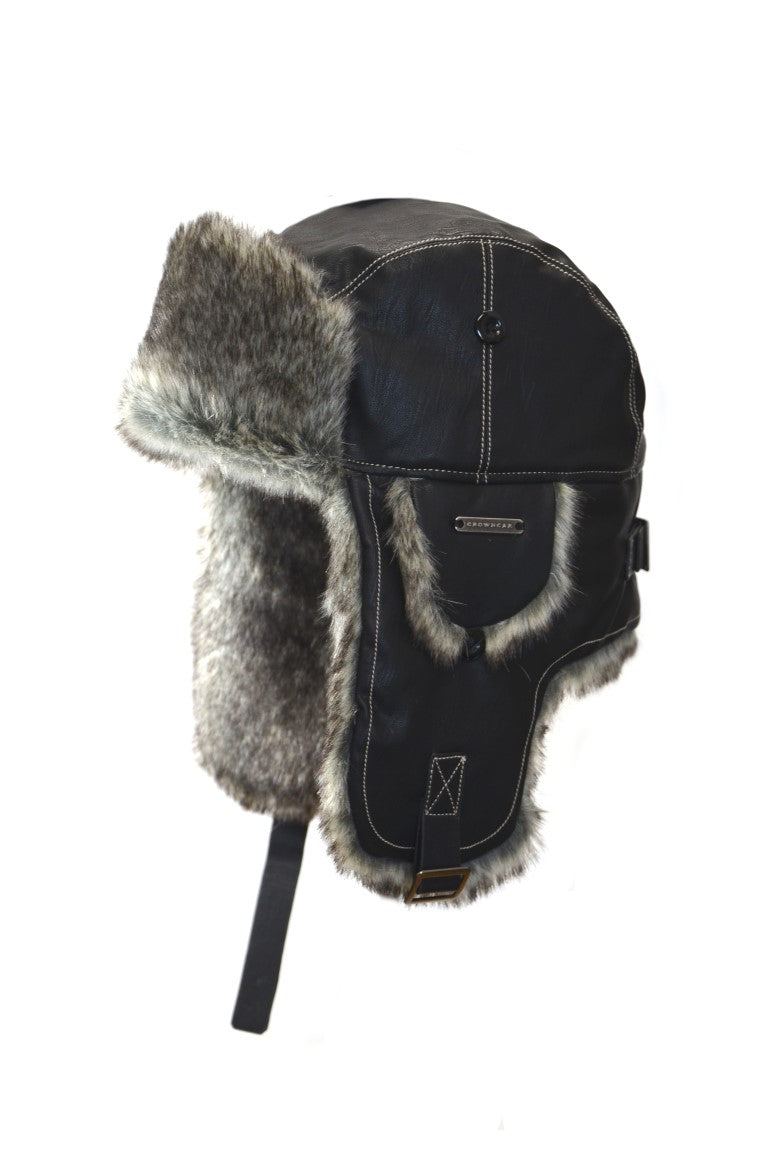 Faux Lambskin Aviator