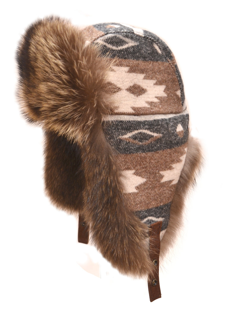 Raccoon Aviator with Navajo Cover