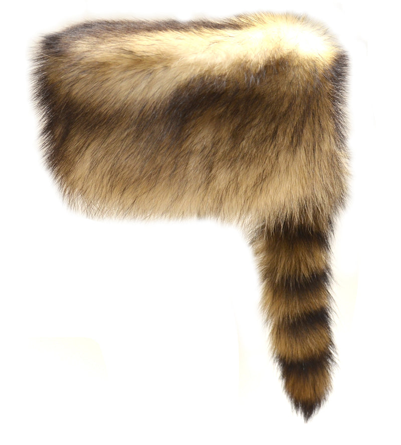 Davey Crocket Arctic Raccoon with Tail