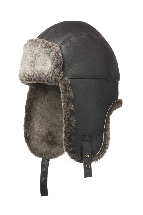 Double-Face Frosted Shearling Aviator