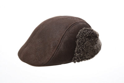 Double Faced Shearling Ivy Cap