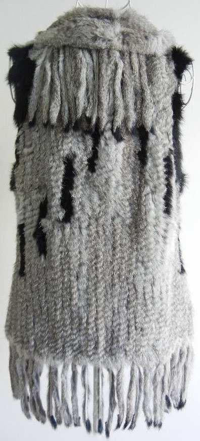 Rabbit Vest Shawl Collar