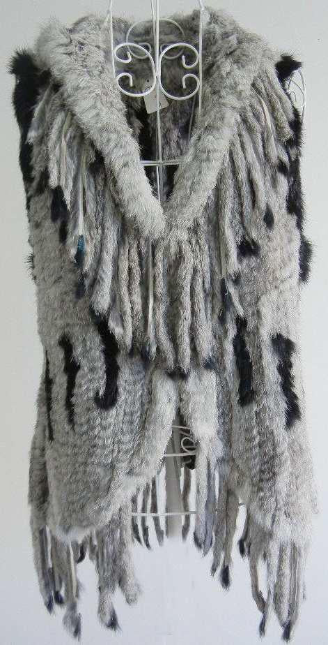 Rabbit Vest Shawl Collar